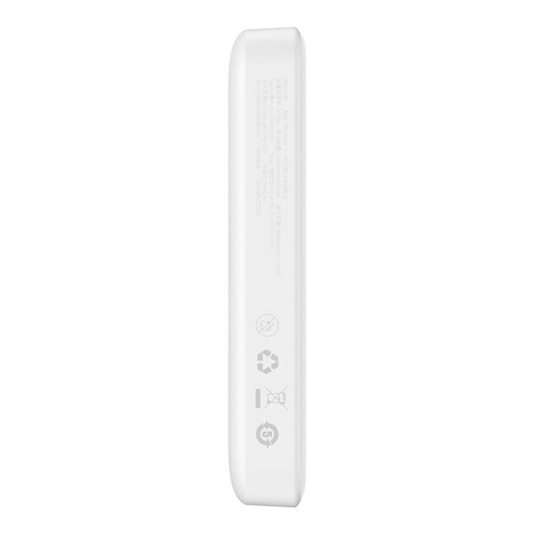 Baseus Magnetic Mini Powerbank, USB-C, 10000mAh, 20W, MagSafe (fehér) Baseus Magnetic Mini Powerbank, USB-C, 10000mAh, 20W, MagSafe (fehér)