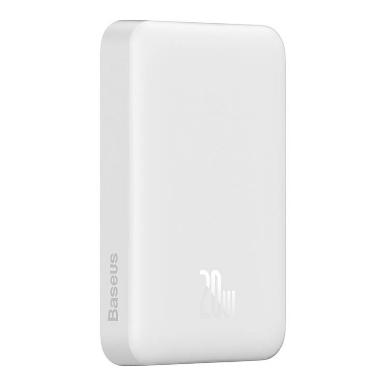 Baseus Magnetic Mini Powerbank, USB-C, 10000mAh, 20W, MagSafe (fehér) Baseus Magnetic Mini Powerbank, USB-C, 10000mAh, 20W, MagSafe (fehér)