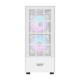 Darkflash A290 számítógépház + 3 RGB ventilátor (fehér)