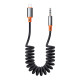 Mcdodo kábel CA-0890 Lightning 3,5 mm-es mini jack 3.5mm AUX, 1,8m (fekete)