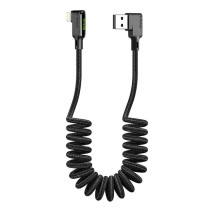 USB Lightning kábel, Mcdodo CA-7300, ferde, 1.8m (fekete)
