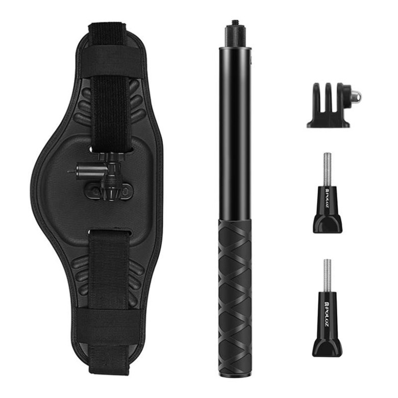 Puluz fotóöv szelfibottal sportkamerákhoz (DJI Action, GoPro, Insta360) Puluz fotóöv szelfibottal sportkamerákhoz (DJI Action, GoPro, Insta360)