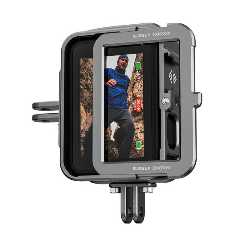 Telesin alumínium biztonsági tok GoPro Hero 12 / 11 / 10 / 9 kamerához függőleges fogantyúval Telesin alumínium biztonsági tok GoPro Hero 12 / 11 / 10 / 9 kamerához függőleges fogantyúval