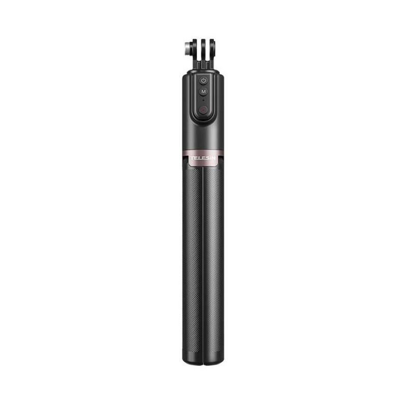 Selfie-stick TELESIN állvánnyal és távirányítóval GoPro / telefonokhoz (130 cm)