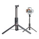Selfie-stick TELESIN állvánnyal és távirányítóval GoPro / telefonokhoz (130 cm)