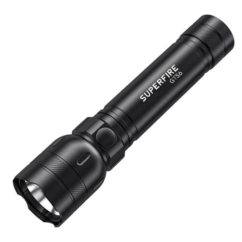 Zseblámpa Superfire GTS6 – 360 lm, USB-C, 7W, 5 mód, 150 m