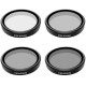4 db-os TELESIN CPL/ND8/ND16/ND32 szűrőkészlet DJI Osmo Action 3 / 4 / 5 készülékhez 4 db-os TELESIN CPL/ND8/ND16/ND32 szűrőkészlet DJI Osmo Action 3 / 4 / 5 készülékhez