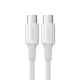 UGREEN USB 2.0 USB-C-USB-C kábel, 1 m (fehér) UGREEN USB 2.0 USB-C-USB-C kábel, 1 m (fehér)