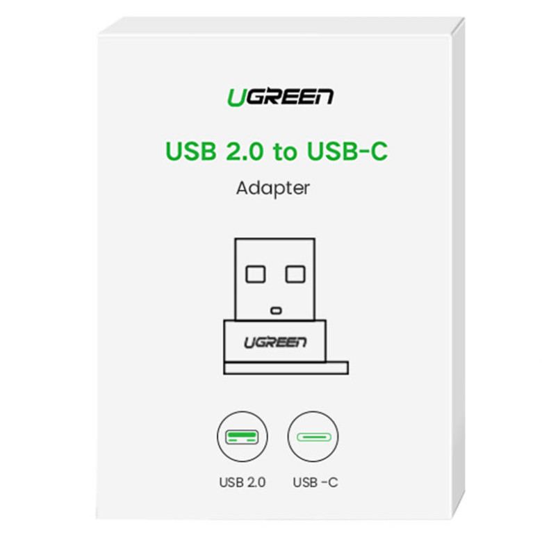 UGREEN USB-C USB-A 2.0 USB adapter (fekete) UGREEN USB-C USB-A 2.0 USB adapter (fekete)