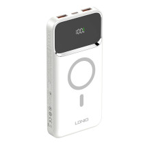 LDNIO Powerbank PQ12, 15W, 10000mah (fehér)