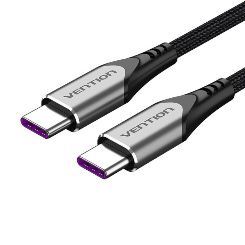 USB-C-USB-C Vention töltőkábel, TAEHF, PD 5A, 1m (fekete)