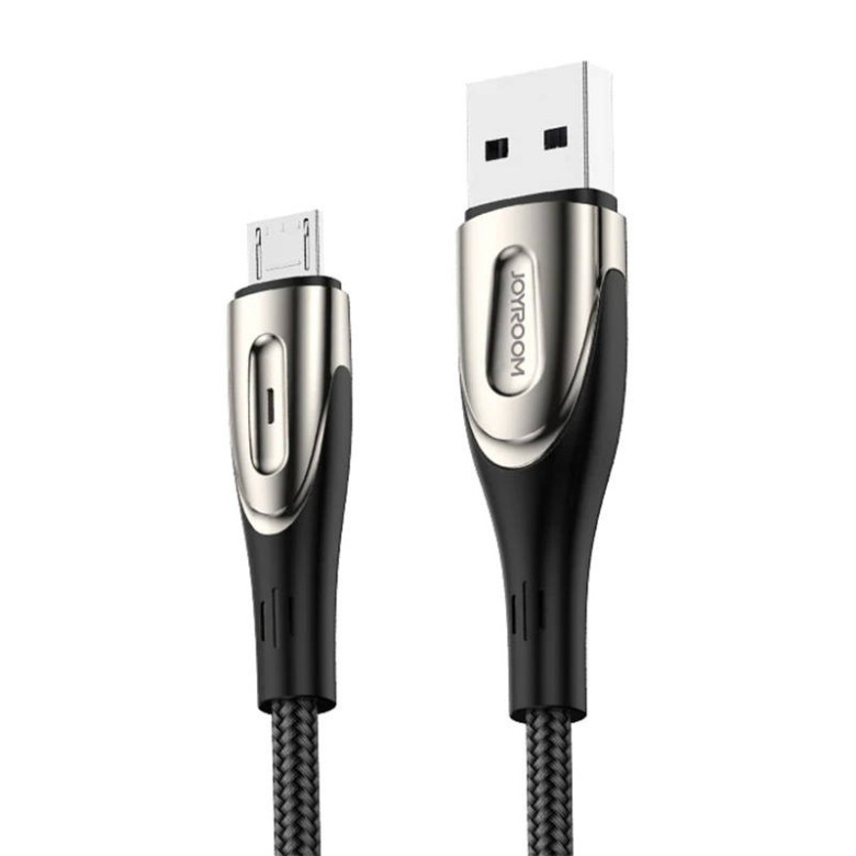 Gyorstöltő kábel Micro USB / 3A / 2m Joyroom S-M411 (fekete) Gyorstöltő kábel Micro USB / 3A / 2m Joyroom S-M411 (fekete)