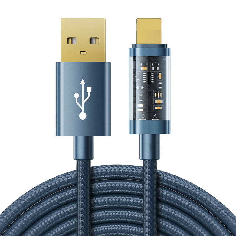 USB-A / Lightning / 2,4A / 1,2m Joyroom S-UL012A12 (niebieski)