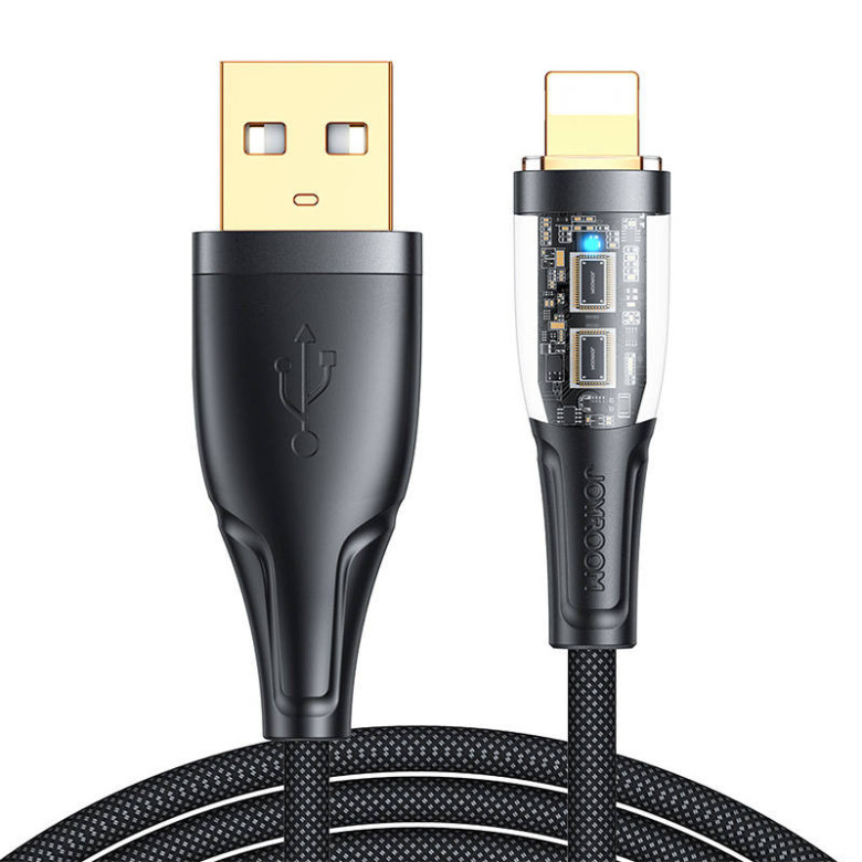 Kábel USB-A / Lightning / 2.4A / 1.2m Joyroom S-UL012A3 (fekete)