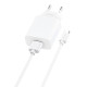 Foneng EU28 hálózati töltő, 1x USB, QC 3.0 + USB + USB-C kábel