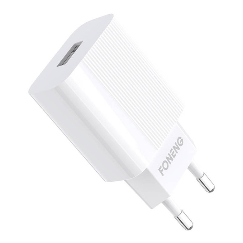 Foneng EU28 hálózati töltő, 1x USB, QC 3.0 + USB + USB-C kábel Foneng EU28 hálózati töltő, 1x USB, QC 3.0 + USB + USB-C kábel