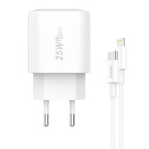 Foneng EU40 hálózati töltő + USB-C-Lightning kábel, 25W
