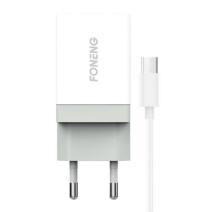 Foneng K210 hálózati töltő, 1xUSB + Micro-USB kábel