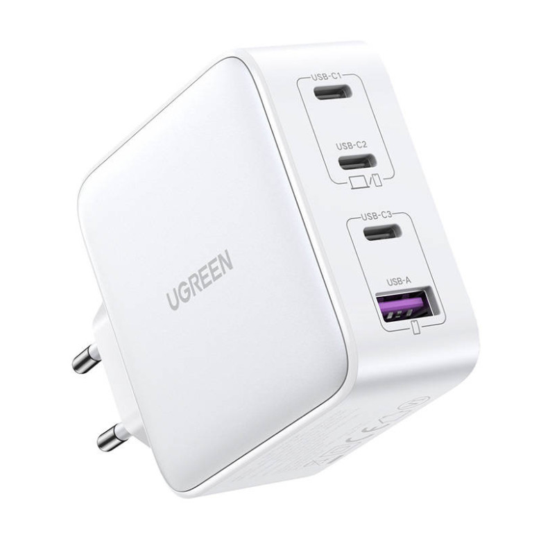 UGREEN Nexode 15337 hálózati töltő, 3xUSB-C, USB-A 3.0, PD3.0, QC4.0, GaN, 100W (fehér) UGREEN Nexode 15337 hálózati töltő, 3xUSB-C, USB-A 3.0, PD3.0, QC4.0, GaN, 100W (fehér)