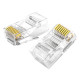 UGREEN 50961 RJ45 Cat 6 csatlakozóvég, 10-es csomag (átlátszó) UGREEN 50961 RJ45 Cat 6 csatlakozóvég, 10-es csomag (átlátszó)