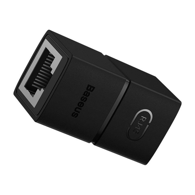 Baseus AirJoy Series RJ-45 internetkábel-csatlakozó (fekete) Baseus AirJoy Series RJ-45 internetkábel-csatlakozó (fekete)