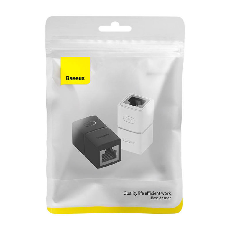 Baseus AirJoy Series RJ-45 internetkábel-csatlakozó (fekete) Baseus AirJoy Series RJ-45 internetkábel-csatlakozó (fekete)