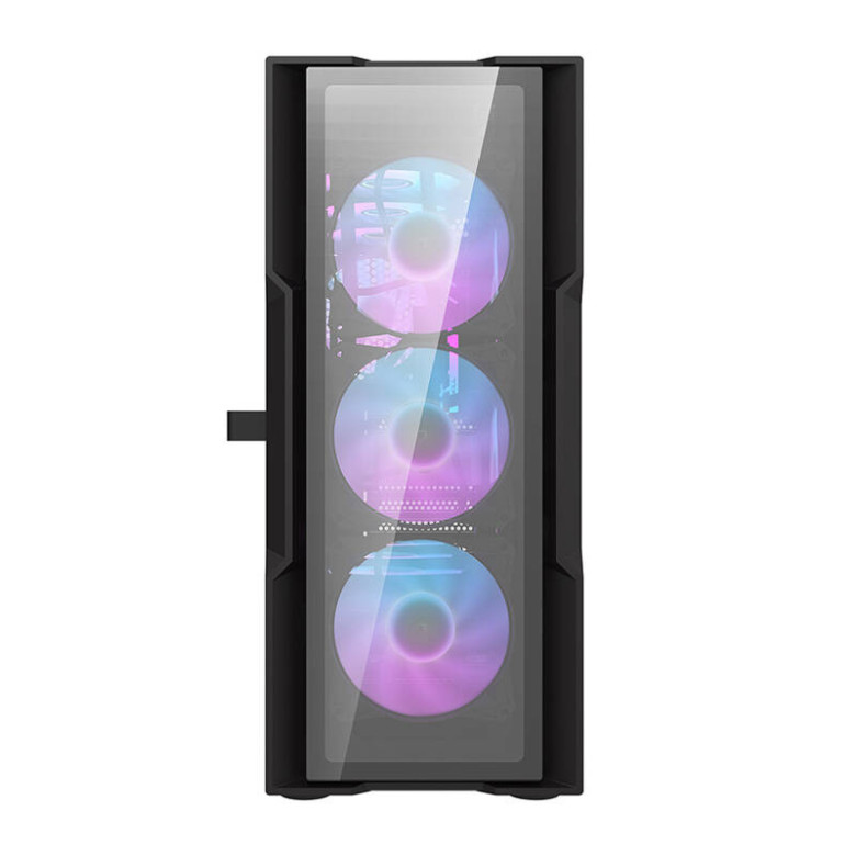 Darkflash DK431 Glass számítógépház + 4 RGB ventilátor (fekete)