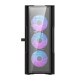 Darkflash DK431 Glass számítógépház + 4 RGB ventilátor (fekete)