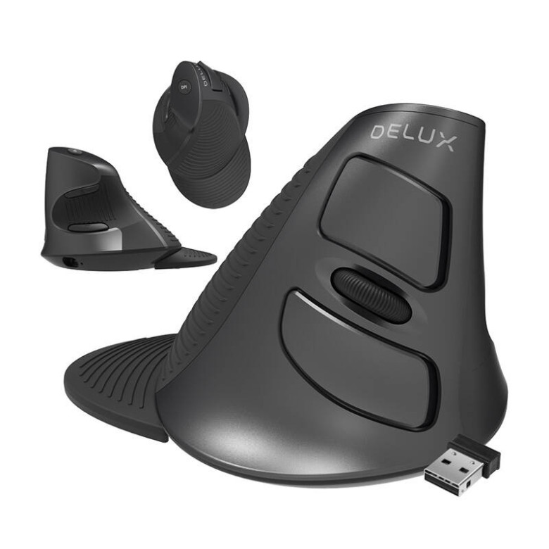 Delux M618G DB + BT vezeték nélküli ergonomikus egér Delux M618G DB + BT vezeték nélküli ergonomikus egér