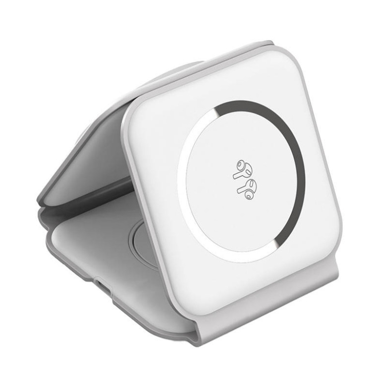 Choetech T588-F 3in1 mágneses induktív töltő 15W (fehér) Choetech T588-F 3in1 mágneses induktív töltő 15W (fehér)