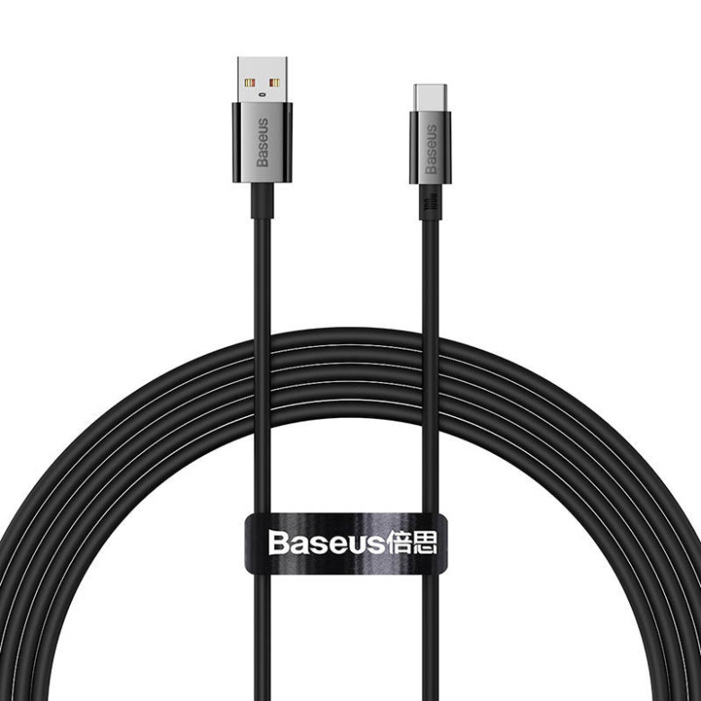 Baseus Superior USB - USB-C kábel, 100W, 2m (fekete) Baseus Superior USB - USB-C kábel, 100W, 2m (fekete)