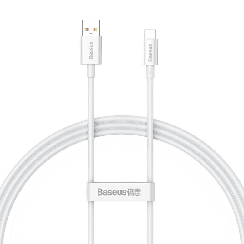 Baseus Superior USB - USB-C kábel, 100W, 1m (fehér) Baseus Superior USB - USB-C kábel, 100W, 1m (fehér)