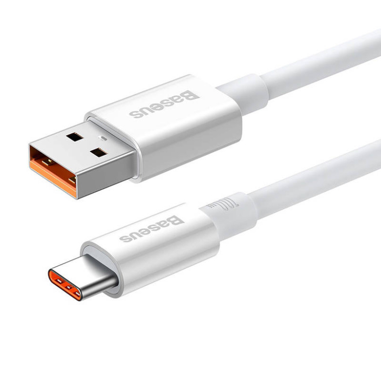 Baseus Superior USB - USB-C kábel, 100W, 1m (fehér) Baseus Superior USB - USB-C kábel, 100W, 1m (fehér)