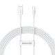 Baseus Superior USB - USB-C kábel, 100W, 2m (fehér)