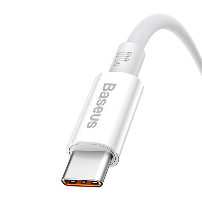 Baseus Superior USB - USB-C kábel, 100W, 2m (fehér) Baseus Superior USB - USB-C kábel, 100W, 2m (fehér)