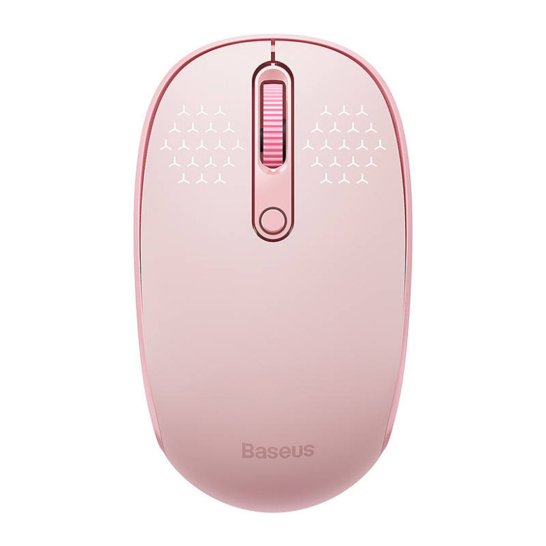 Baseus F01B vezeték nélküli egér, Tri-mode 2.4G BT 5.0 1600 DPI (rózsaszín) Baseus F01B vezeték nélküli egér, Tri-mode 2.4G BT 5.0 1600 DPI (rózsaszín)