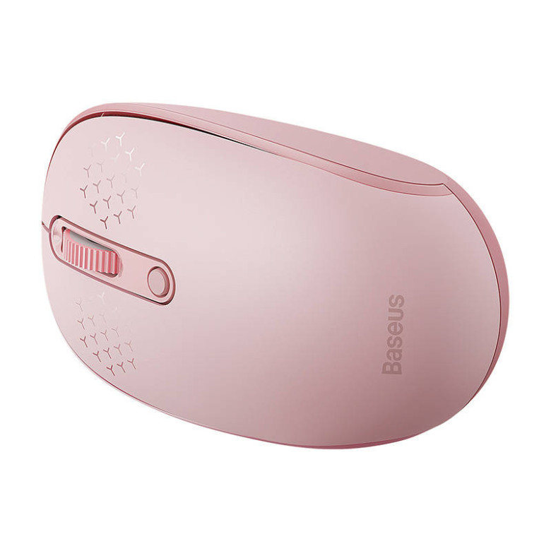 Baseus F01B vezeték nélküli egér, Tri-mode 2.4G BT 5.0 1600 DPI (rózsaszín) Baseus F01B vezeték nélküli egér, Tri-mode 2.4G BT 5.0 1600 DPI (rózsaszín)
