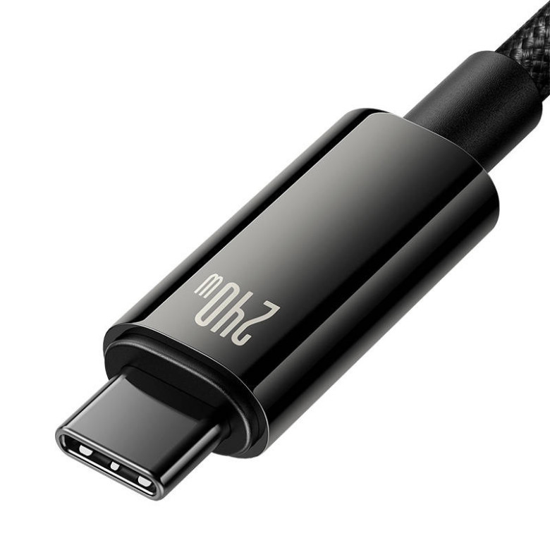 Baseus Tungsten Gold USB-C - USB-C kábel, 240W, 3m (fekete) Baseus Tungsten Gold USB-C - USB-C kábel, 240W, 3m (fekete)