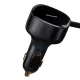 Baseus Enjoyment autós töltő USB-C kábellel, 33W (fekete)