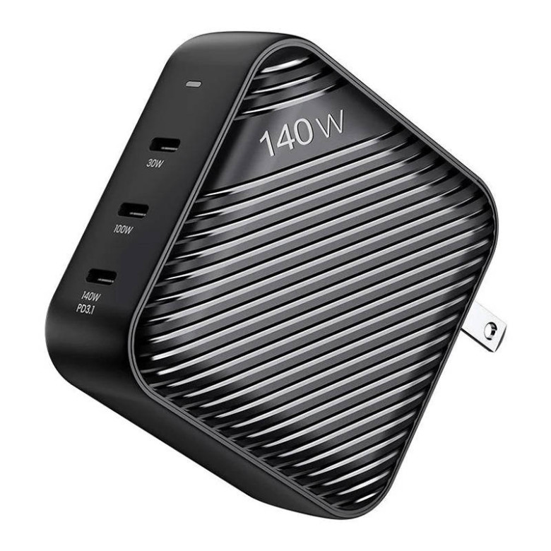 INVZI GanHub 3x USB-C hálózati töltő, 140W, EU/UK/AU/US (fekete) INVZI GanHub 3x USB-C hálózati töltő, 140W, EU/UK/AU/US (fekete)