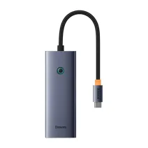 Baseus UltraJoy 5 az 1-ben Hub (1xHDMI4K@30Hz + 4xUSB 3.0) szürke
