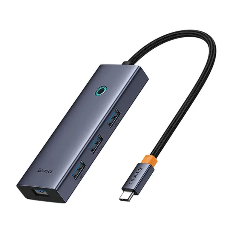 Baseus UltraJoy 5 az 1-ben Hub (1xHDMI4K@30Hz + 4xUSB 3.0) szürke