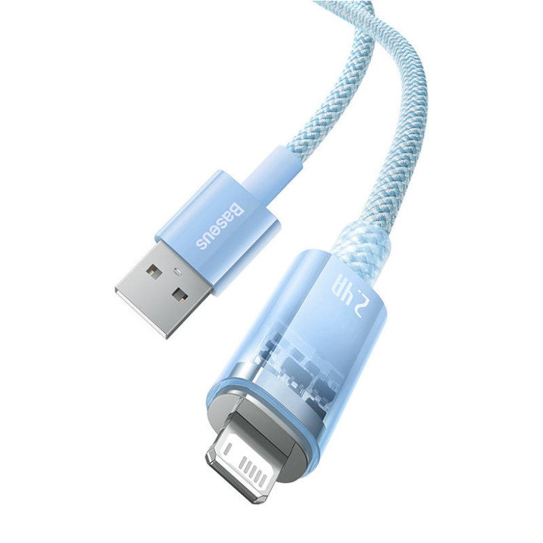 Baseus Explorer Series USB / Lightning gyorstöltő kábel 1m, 2,4A (kék) Baseus Explorer Series USB / Lightning gyorstöltő kábel 1m, 2,4A (kék)