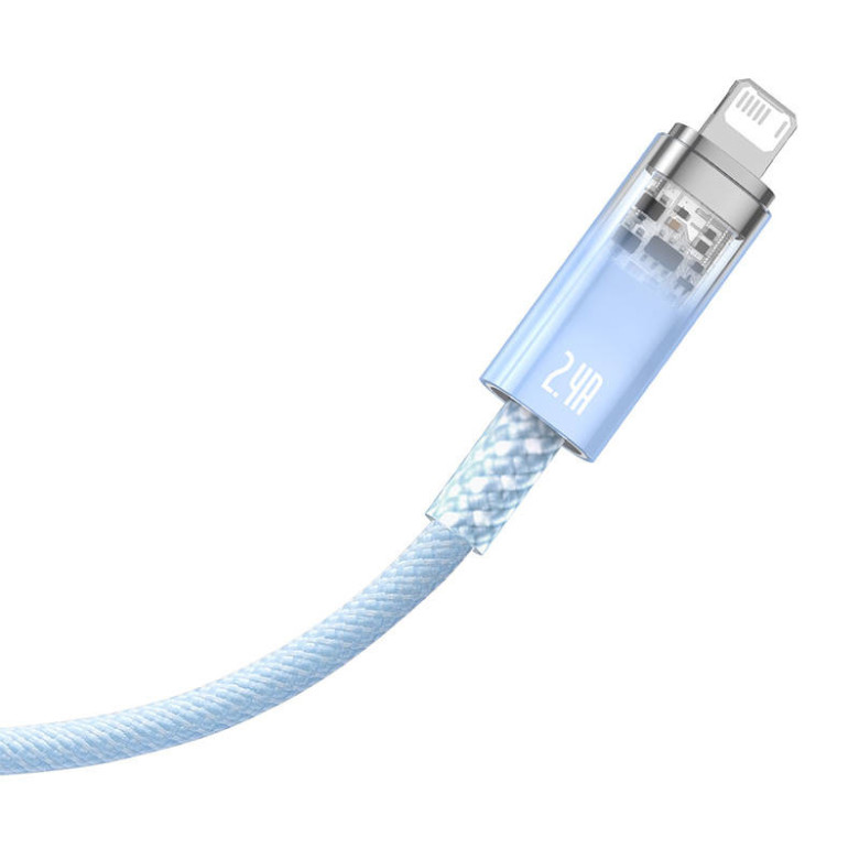 Baseus Explorer Series USB / Lightning gyorstöltő kábel 1m, 2,4A (kék) Baseus Explorer Series USB / Lightning gyorstöltő kábel 1m, 2,4A (kék)