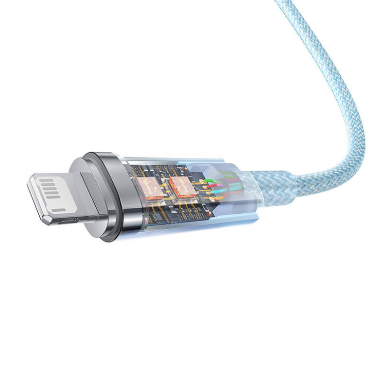Baseus Explorer Series USB / Lightning gyorstöltő kábel 1m, 2,4A (kék) Baseus Explorer Series USB / Lightning gyorstöltő kábel 1m, 2,4A (kék)