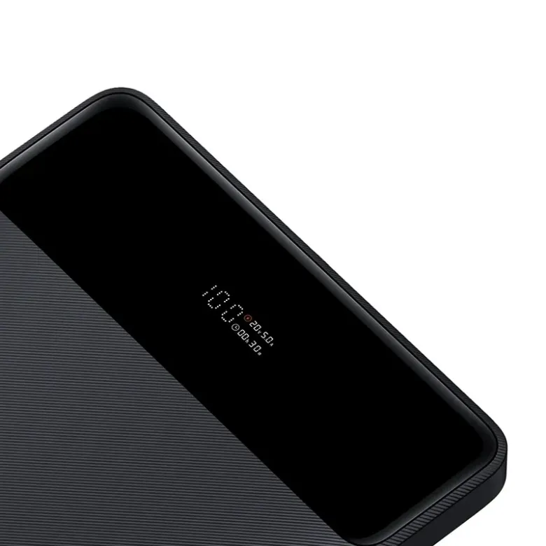 Baseus Blade Powerbank, 20000mAh, 2xUSB, 2xUSB-C + cable USB-C 100W (fekete) Baseus Blade Powerbank, 20000mAh, 2xUSB, 2xUSB-C + cable USB-C 100W (fekete)