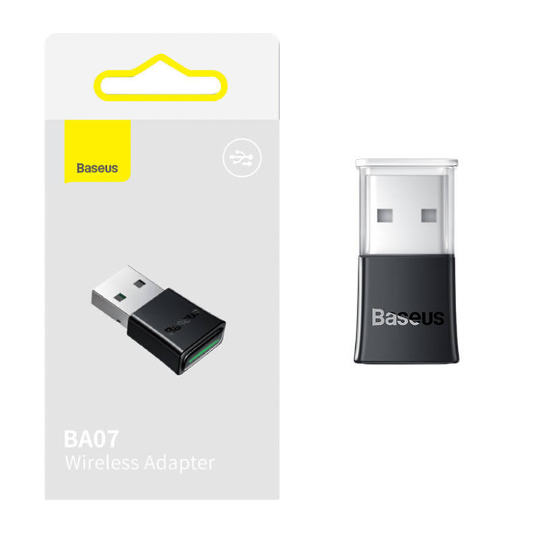 Baseus BA07 vezeték nélküli adapter (fekete) Baseus BA07 vezeték nélküli adapter (fekete)