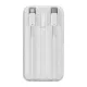 Baseus Powerbank Comet 10000mAh, USB - USB-C, lightning, 22.5W (fehér)