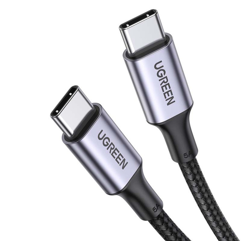 UGREEN US316 USB-C - USB-C kábel, 100W, 1m (fekete) UGREEN US316 USB-C - USB-C kábel, 100W, 1m (fekete)