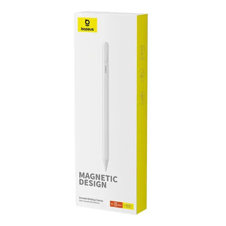 Baseus Smooth Writing 2 Stylus Lite LED-es kijelzővel (fehér) Baseus Smooth Writing 2 Stylus Lite LED-es kijelzővel (fehér)